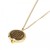 SOS Talisman Gold Tone St George Engraved Medical ID Necklace and Pendant