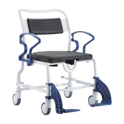 Rebotec Dallas Wide Mobile Bariatric Wheeled Commode Chair