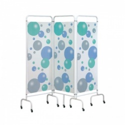Sunflower Medical Bubble Mobile Three-Panel Folding Hospital Ward Screen