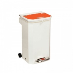 Sunflower Medical 20 Litre Clinical Hospital Waste Bin with Orange Lid for Waste Which May Be Treated