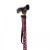 Drive Medical White Dot T-Handled Walking Cane with Strap