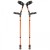 Flexyfoot Orange Comfort Grip Double Adjustable Crutches (Pair)