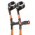 Flexyfoot Orange Comfort Grip Double Adjustable Crutches (Pair)