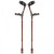 Flexyfoot Red Comfort Grip Double Adjustable Crutches (Pair)