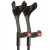 Flexyfoot Standard Black Soft-Grip Handle Open-Cuff Crutches (Pair)