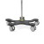 Bristol Maid Four-Hook Yellow-Cap Mobile IV Stand (With Handle)