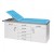 Sunflower Medical Sky Blue Two-Section Specialist Treatment Couch with Drawers and Two Cupboards