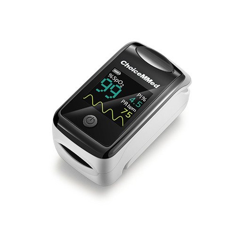 white fingertip pulse oximeter