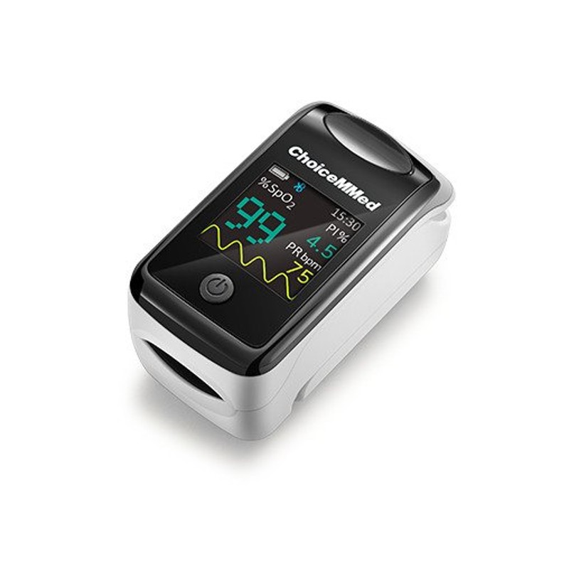 white pulse fingertip oximeter