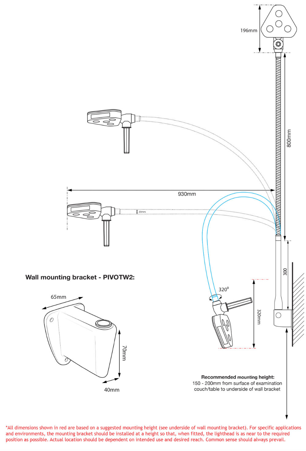 Daray X700 LED Medical Examination Light