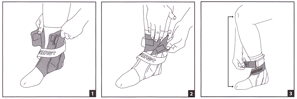 Aircast A60 Ankle Brace Fitting Instructions