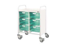 Sunflower Trolleys with Green Trays