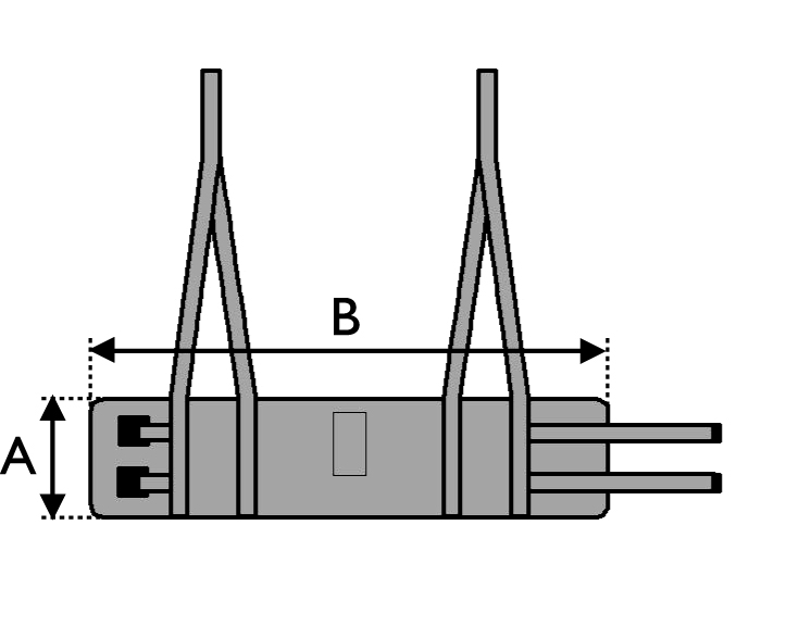 Standing transfer vest size diagram