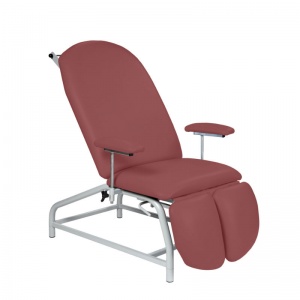 Sunflower Medical Red Wine Fusion Fixed-Height Treatment Chair with Adjustable Feet