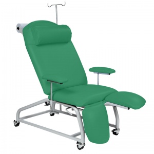 Sunflower Medical Green Fusion Fixed-Height Treatment Chair with Locking Castors