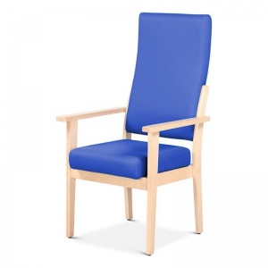 Bristol Maid High-Back Vinyl Patient Chair With Arms (Removable Seat)