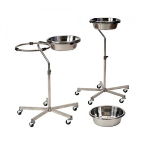 Bristol Maid Stainless Steel Variable Height Two Bowl Stand