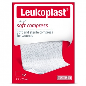 Leukoplast Cutisoft Soft Dressings for Sensitive Wounds (Pack of 12)