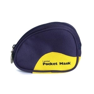 Laerdal Pocket Mask with Oxygen Inlet and Soft Blue Pouch