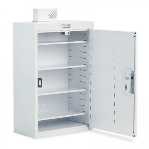 Bristol Maid Right-Opening Medicine Cabinet With Light (32 Cassette Capacity, 3 Shelves)