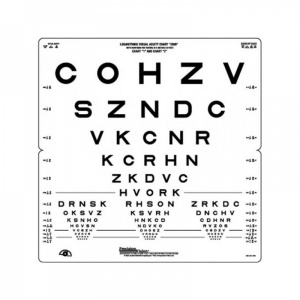 Precision Vision 2-Metre ETDRS LogMAR Chart (Chart 1 Revised)