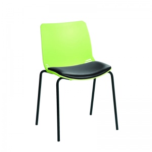 Sunflower Medical Green Neptune Visitor Chair with Black Vinyl