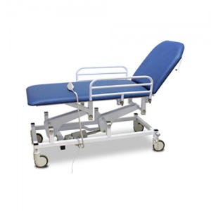 Bristol Maid Two-Section Mobile Treatment and Examination Couch with Foot Switch and Electric Backrest