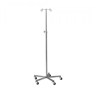 Bristol Maid Two-Hook Stainless Steel Infusion Stand