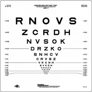 Precision Vision 2.5m LogMAR Chart - MedicalSupplies.co.uk