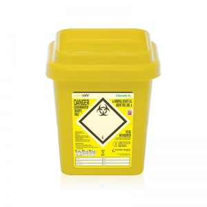 Clinisafe 3 Litre Infectious Clinical Waste Yellow Bin (Pack of 20)