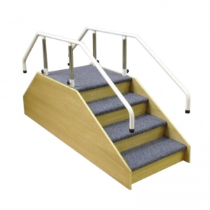 Conventional Physiotherapy and Rehabilitation Steps with Adjustable Handrails