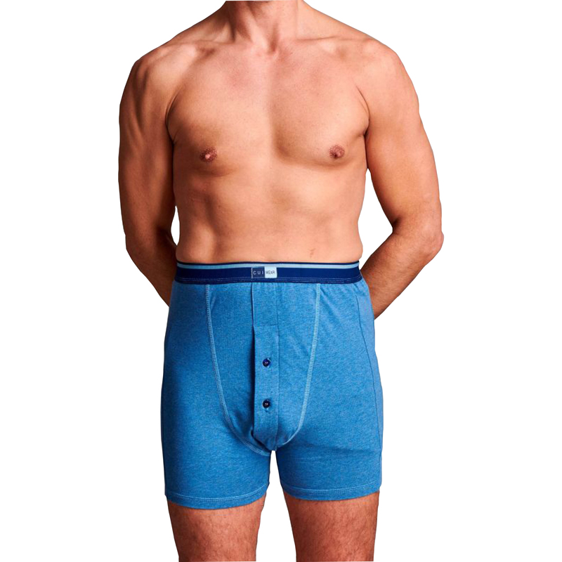 CUI Men's Denim Ostomy Twin Pocket Trunks