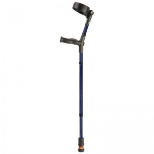 Flexyfoot Blue Comfort Grip Double Adjustable Crutch (Left Handed)