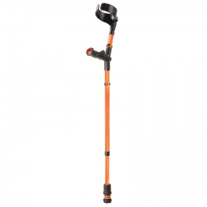 Flexyfoot Orange Comfort Grip Double Adjustable Crutch (Right Handed)