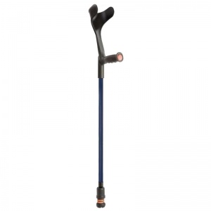 Flexyfoot Standard Blue Soft Grip Handle Open Cuff Crutch (Single)