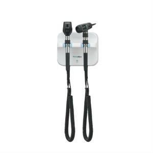 Welch Allyn Green Series Wall Diagnostic Set with F.O. Otoscope and Coaxial Ophthalmoscope