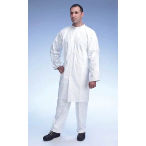 DuPont Tyvek 500 Lab Coats 50 pcs MedicalSupplies.co.uk