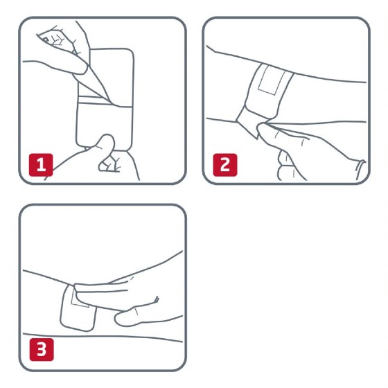 Product instructions for Leukoplast Plasters