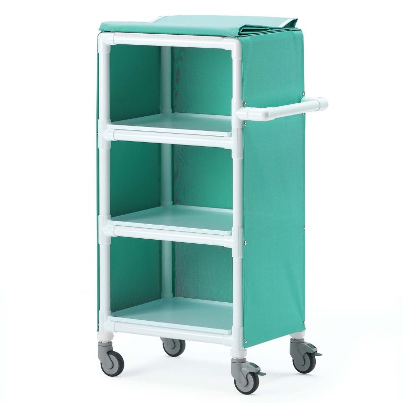 MLC Green Clean Linen Trolley MedicalSupplies.co.uk