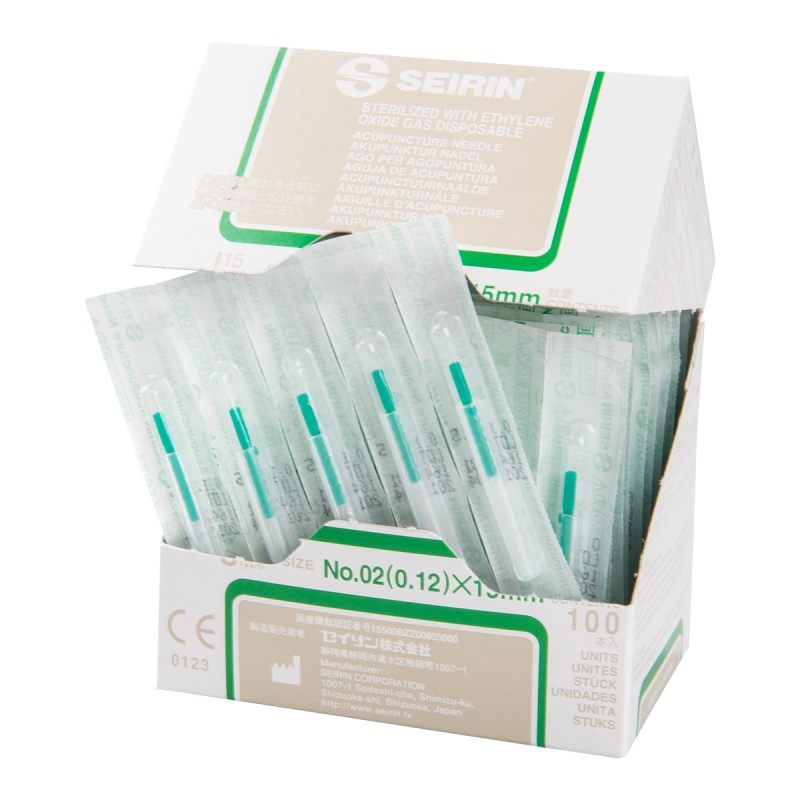 Seirin J Type Short Acupuncture Needles With Guide Tube 0 12 X 15mm Pack Of 100 Medicalsupplies Co Uk