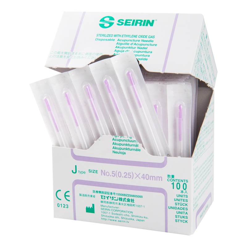 Seirin J Type Acupuncture Needles With Guide Tube 0 25 X 40mm Pack Of 100 Medicalsupplies Co Uk