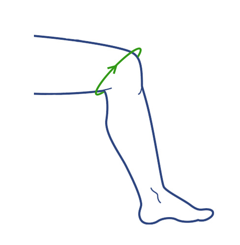 How to measure the circumference of your knee