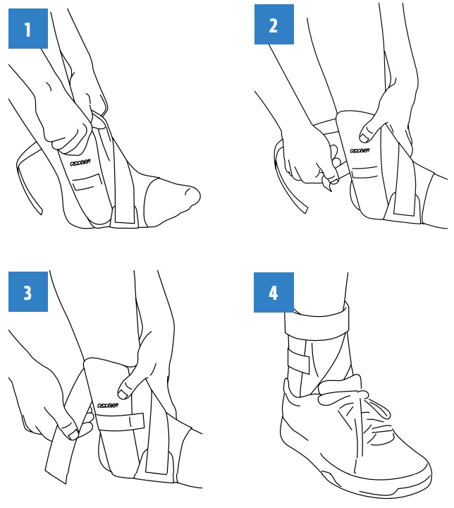 A correctly fitted Airsport Ankle Brace enhances comfort and guards against ankle rolling How to correctly fit your Aircast Airsport Ankle Brace