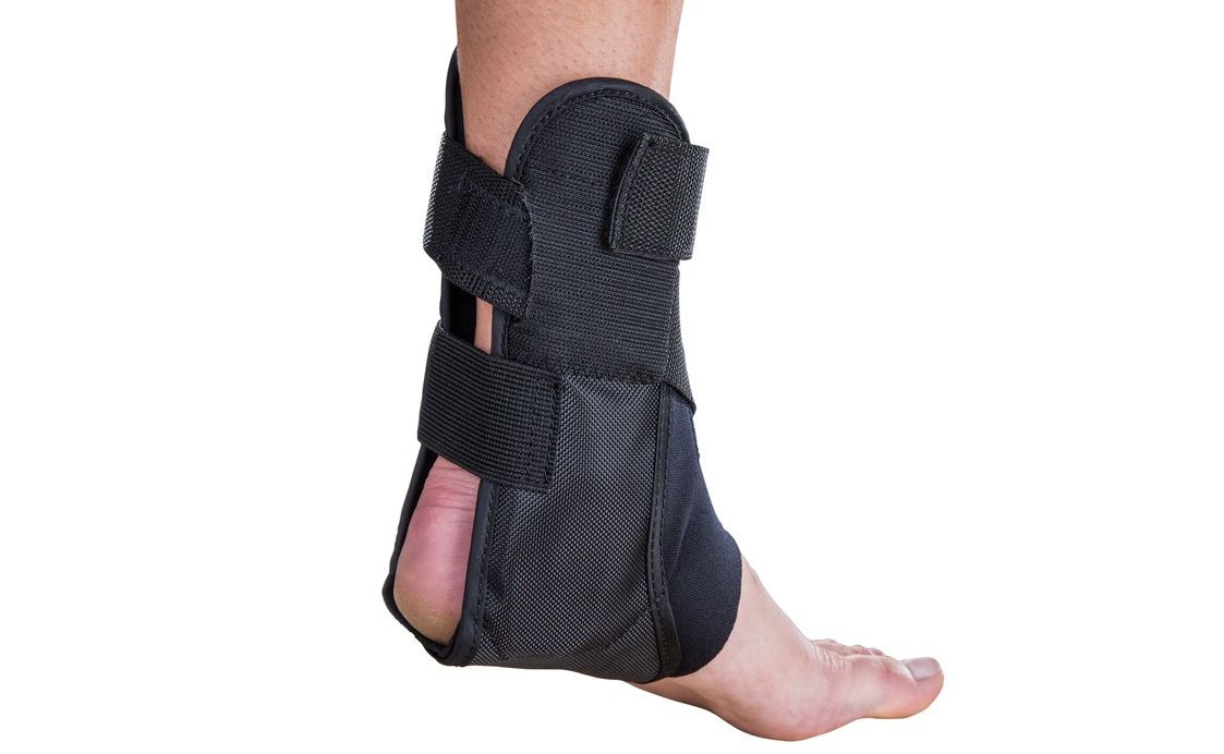 The Aircast AirSport Ankle Brace is easy to wear with a 'step-in' design Aircast AirSport Ankle Brace Is Easy To Wear With A Step-In Design