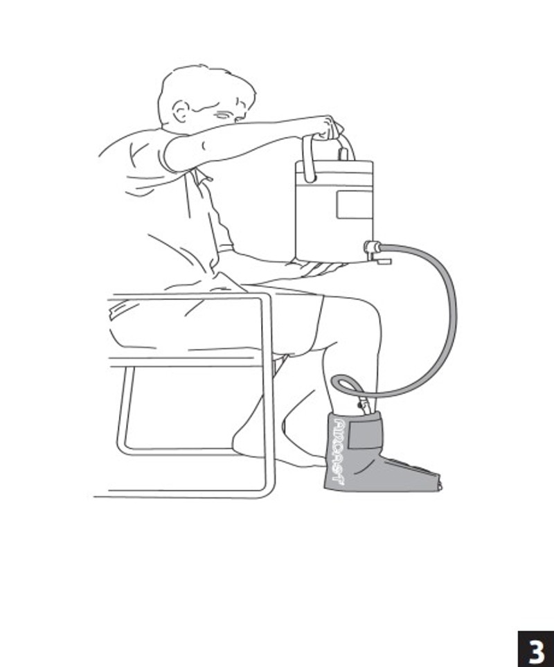 Aircast Ankle Cryo Cuff + Cooler - MedicalSupplies.co.uk