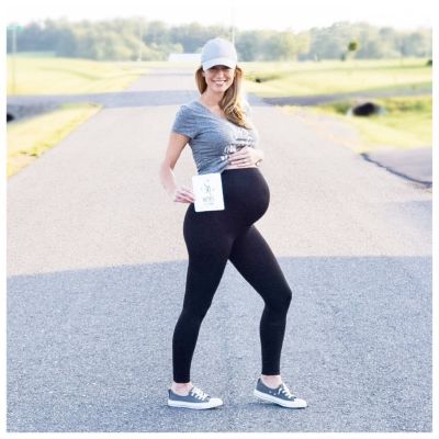 Running with Belly Bandit Maternity Leggings