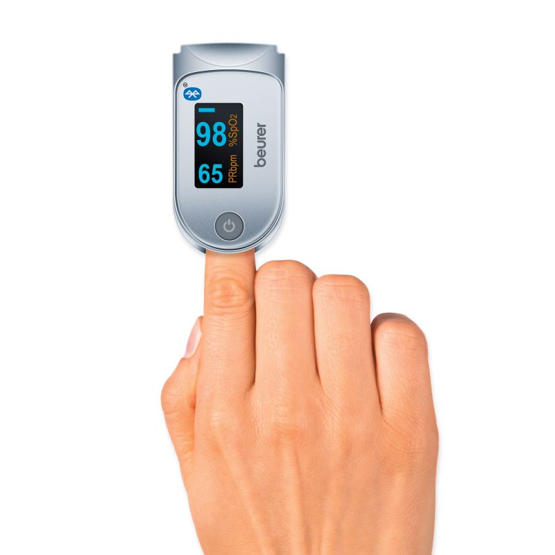Beurer PO60 Smart Pulse Oximeter for Determining SpO2 and Pulse ...