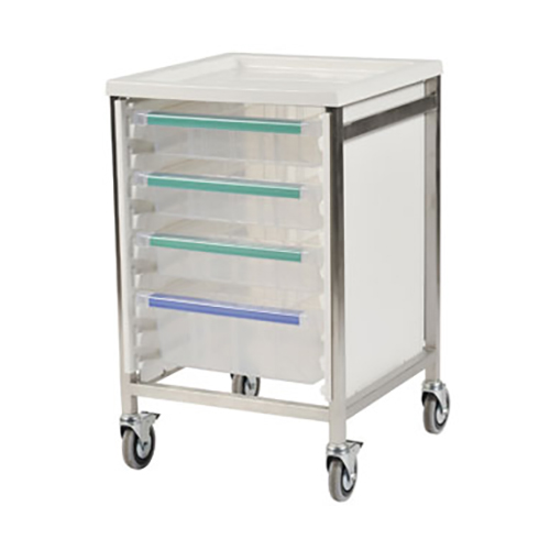 Bristol Maid LowLevel SingleColumn 785mm High Procedure Trolley with