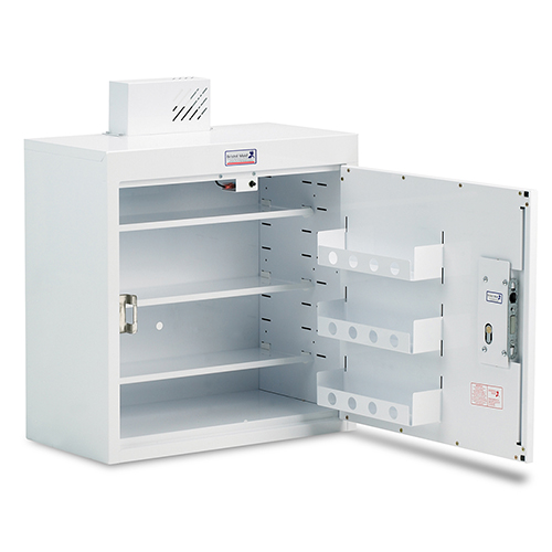 Single door medicine shop cabinet