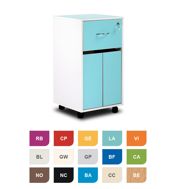 Bristol Maid Bedside Table with Cupboard and Lockable Drawer MedicalSupplies.co.uk